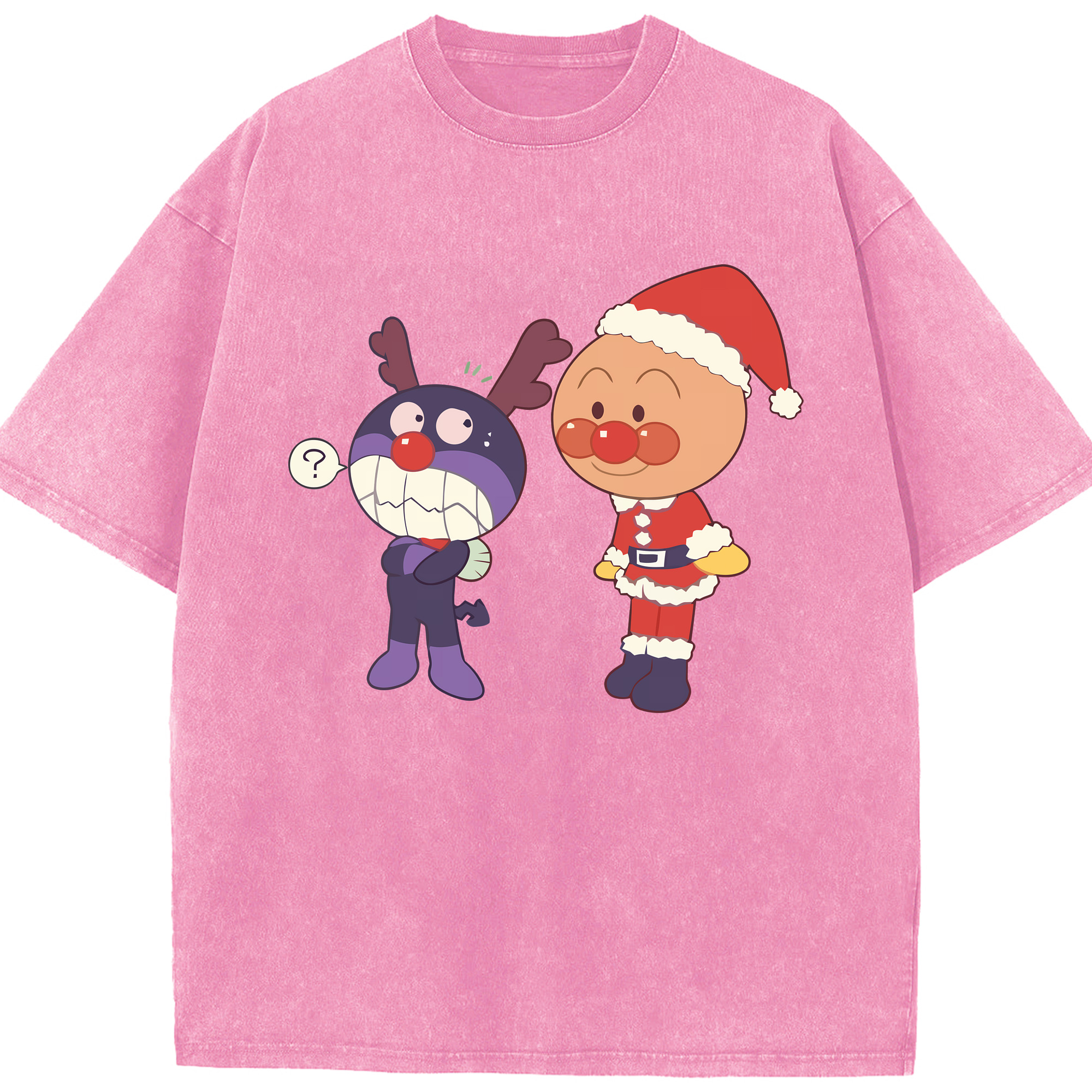 （画像用） アンパンマン Anpanman 綿100% ヴィンテージ風 半袖Tシャツ（フロントプリント）